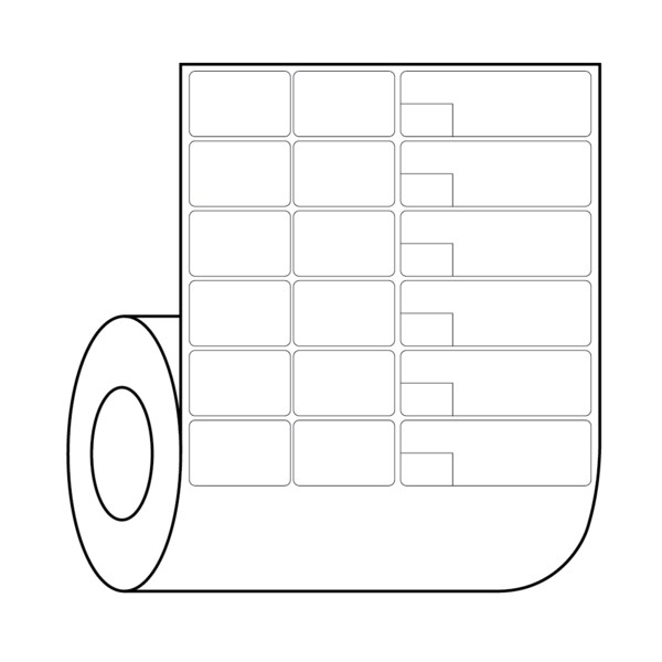 Nevs Cerner / PathNet - Multi Set label - Knife-Cut 1-3/8" x 8-1/2" CB-CERN-11 - main